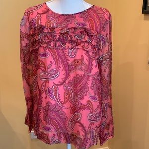 J. Crew paisley blouse